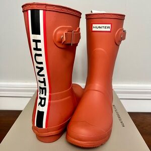 Hunter Short Logo Boots 7 Pink